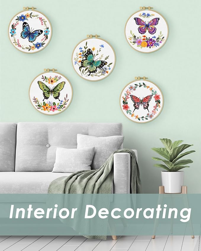 ERKOON 5 Sets Embroidery Kit for Beginners - Image 7