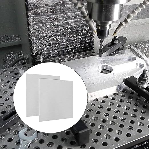 2Pack 6061 T651 Aluminum Sheet Metal 6 x 6 x 1/16 (0.06”) Inch Flat Plain Aluminum Plate Covered with Protective Film, Heat Treatable Rectangle Aluminum Metal Plate for Crafting, DIY, 1.5mm Thick
