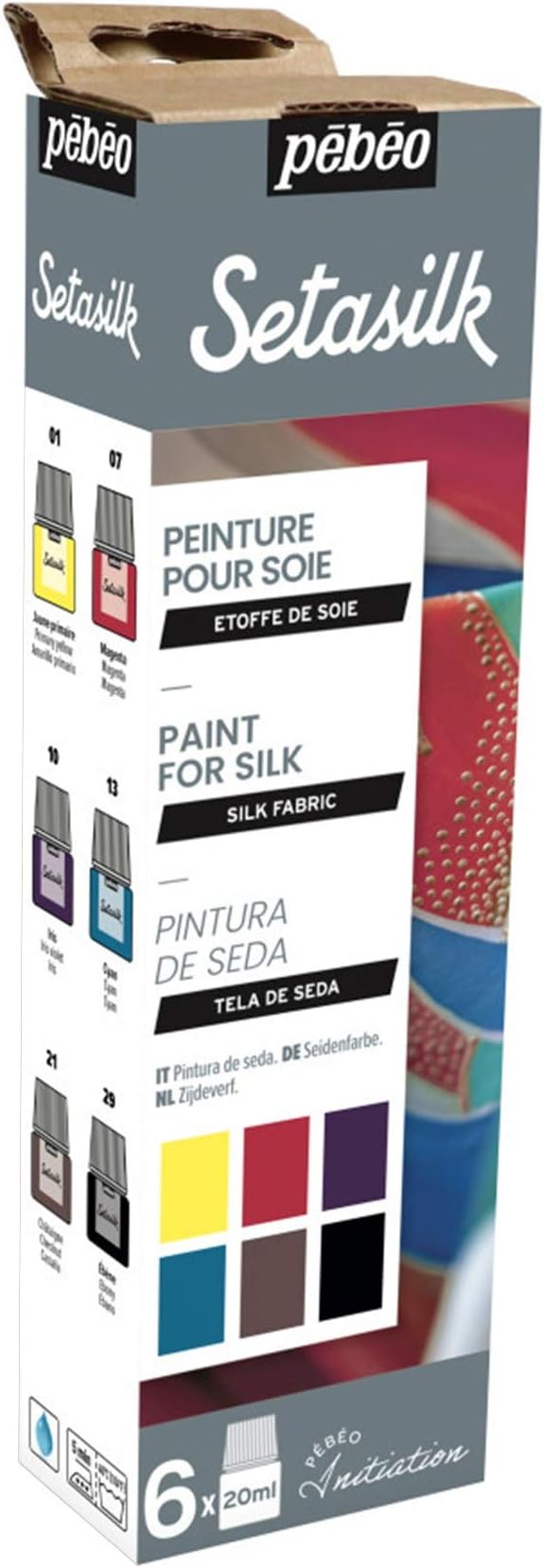 Pebeo Initiation Set 6X20ML Setasilk - Image 3