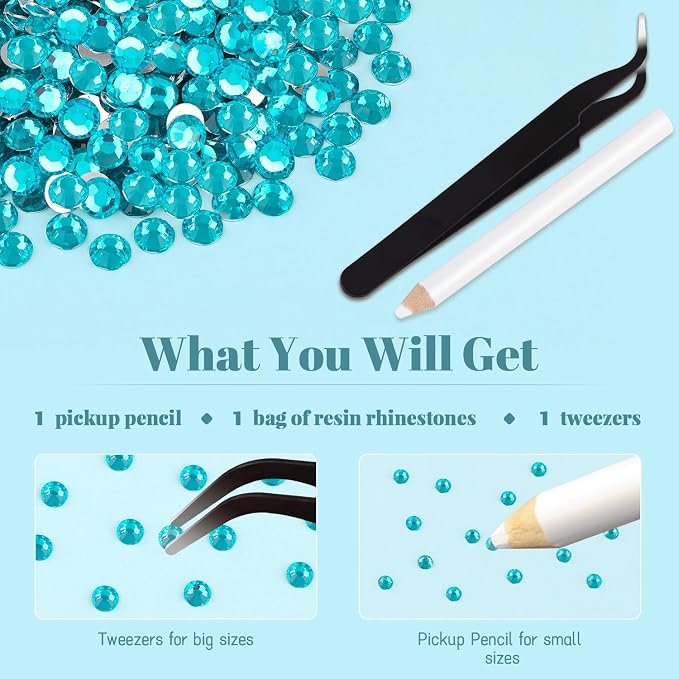 1500PCS 6mm Resin Rhinestones Bulk - Image 5