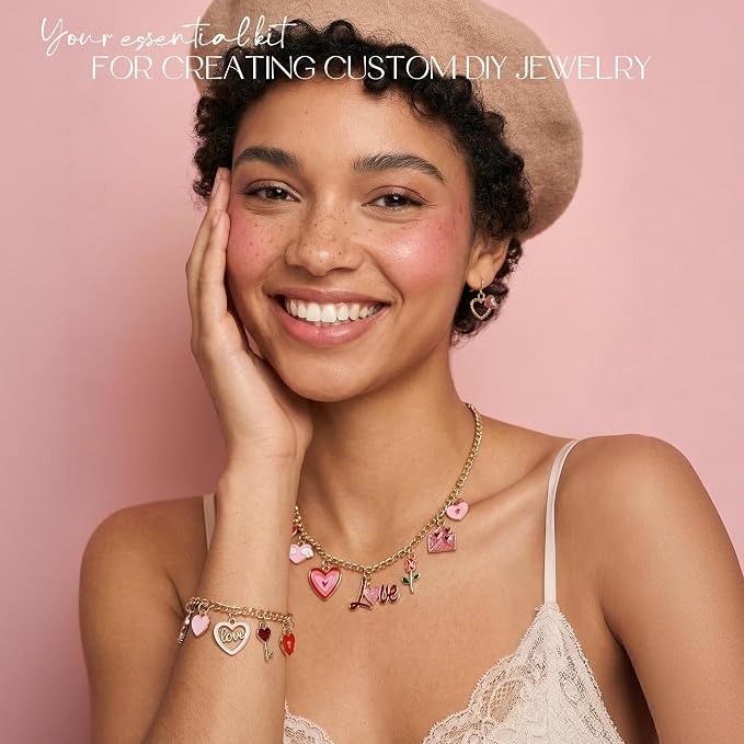 Sistenia Pink Heart Love Charms - Image 7