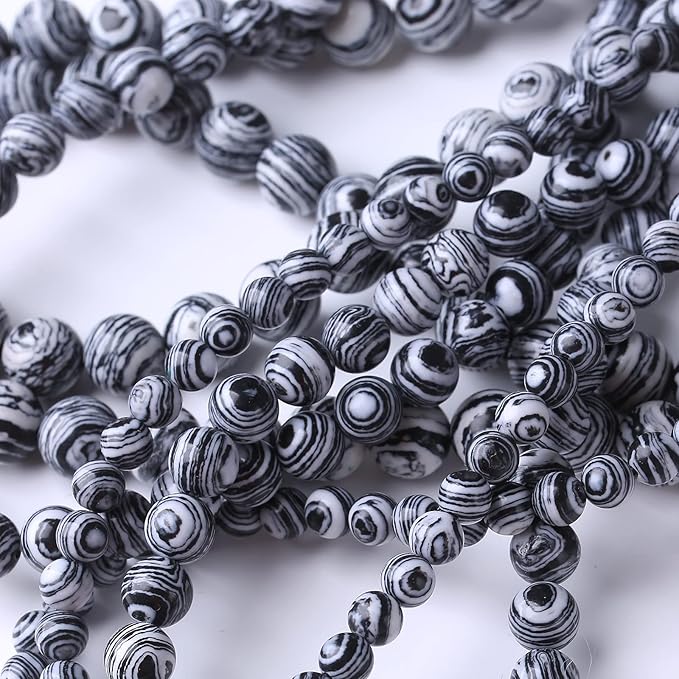 37PCS 10MM Black Malachite Beads Stone Beads Energy Healing Beads for DIY Jewelry Bracelet Necklace Making for Jewelry Making15Inch