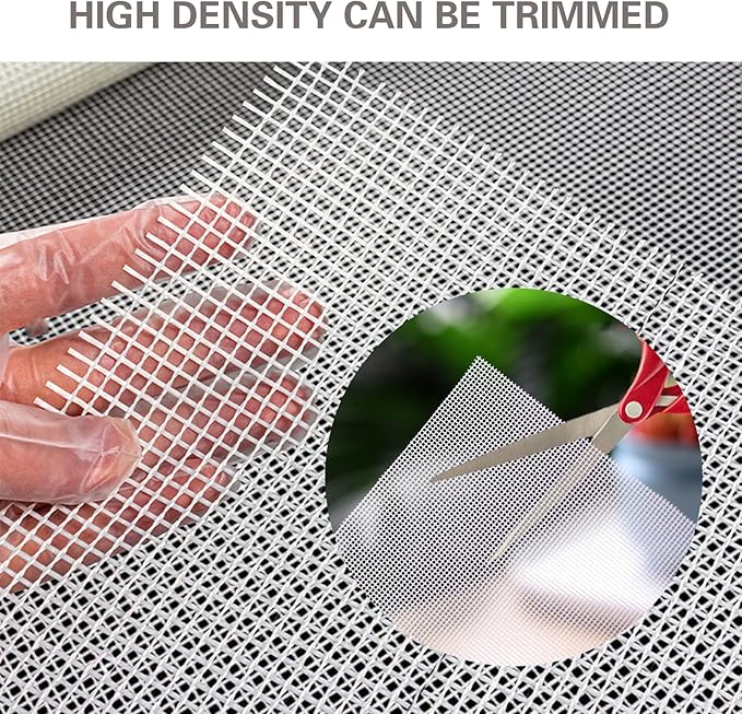 10 Sheets 12'' x 12'' Mosaic Mesh for Mounted Tile Fiberglass Mesh Backing, (Non Sticky)