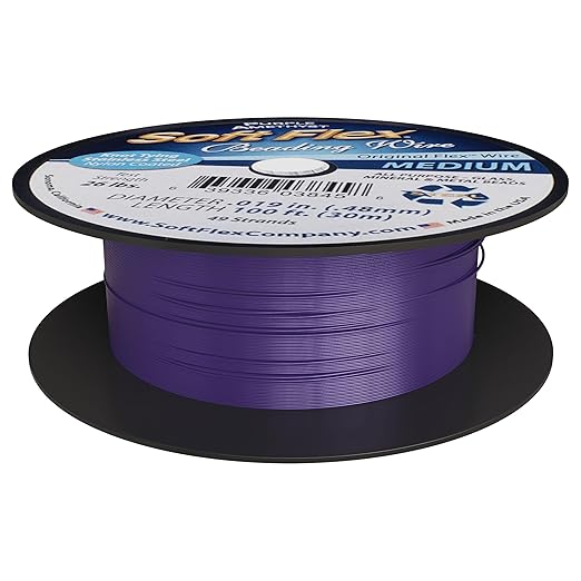 Soft Flex 49 Strand Beading Wire - Medium 0.19 Diameter - 100 Feet Nylon Design Wire