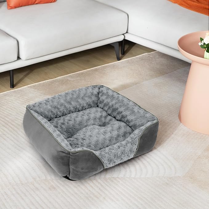 INVENHO Medium Dog Bed Rectangle Washable Orthopedic Soft Calming Sleeping - Image 7