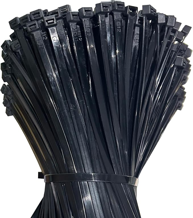 200lb Zip Ties Heavy Duty 18 Inch 350pcs, Large Black Cable Tie, Thick Heat - Image 7