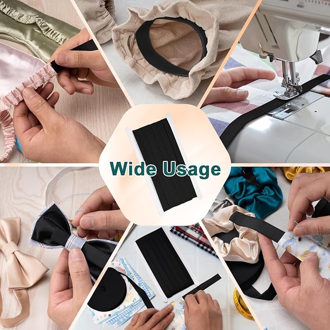 Airisoer 1/2 Inch Elastic Band for Sewing, 12 Yard High Elasticity Sewing - Image 7