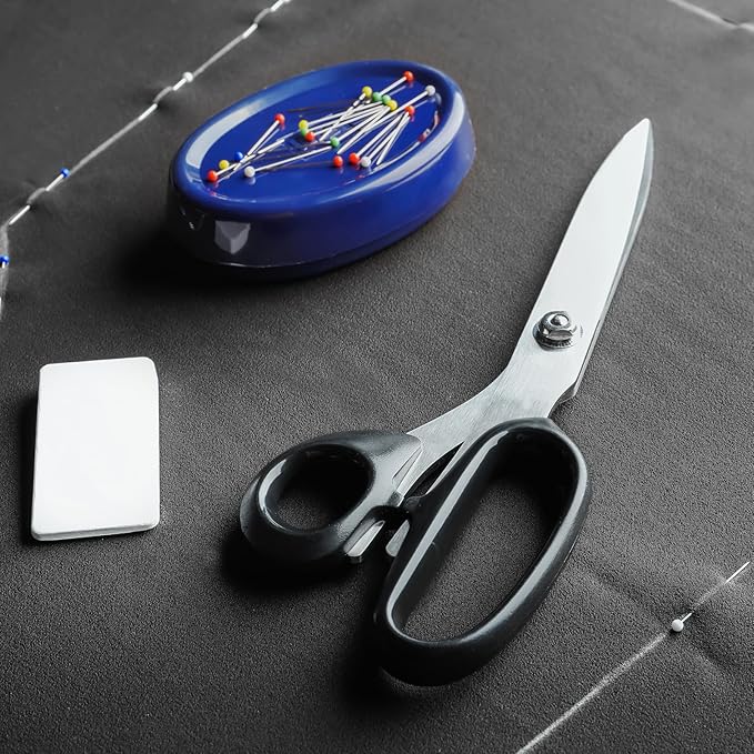 HARFINGTON Magnetic Pin Cushion Square Plastic Magnetic Sewing Pin Holder Storage Case Needle Cushion Tool for Sewing DIY Projects, Light Blue