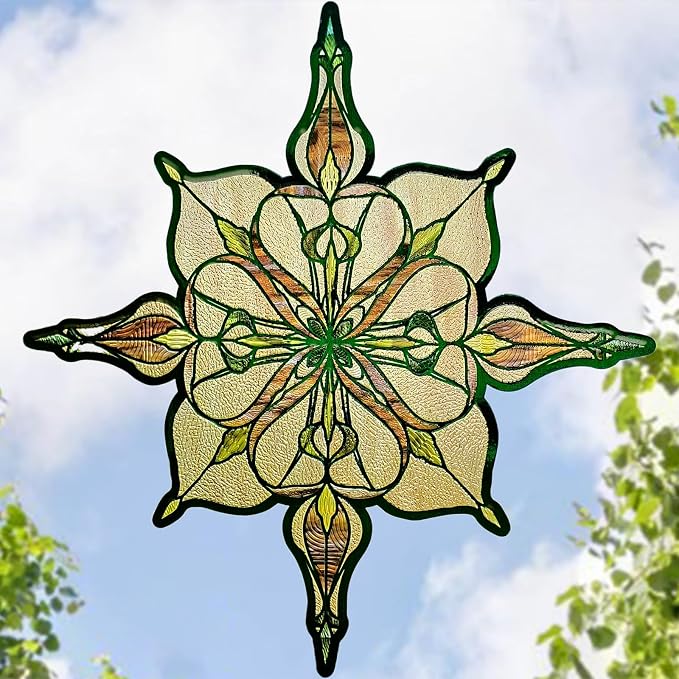 ADD.HERES Window Stickers, Stained Glass Window Privacy Film, UV Blocking - Image 8