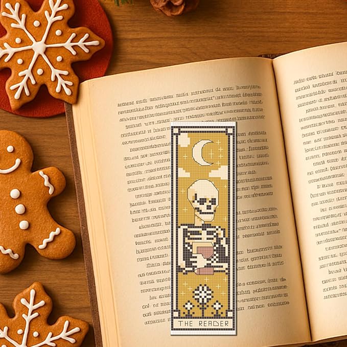 FREEBLOSS 6pcs Cross Stitch Bookmark Kit - Image 7