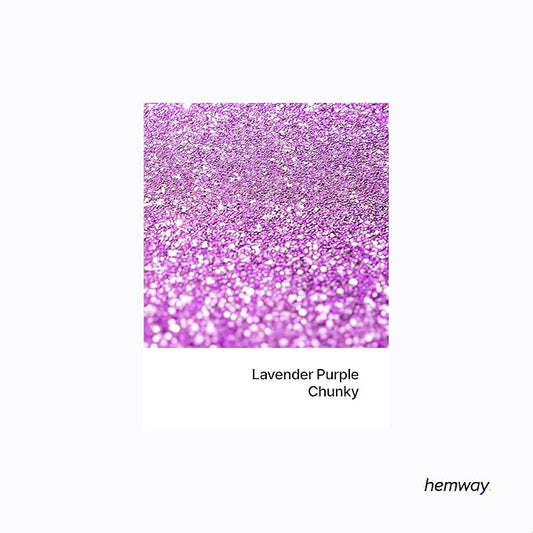 Hemway Polyurethane & Epoxy Resin Glitter 100g / 3.5oz Metallic Crystal Flake Additive for Flooring Jewelry Tumblers Glass Pigment - Chunky (1/40" 0.025" 0.6mm) - Lavender Purple