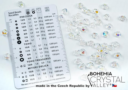 50 pcs Faceted Fire Polished Pressed Czech Glass Beads 6mm (0.24in), 00030-28701 Crystal AB