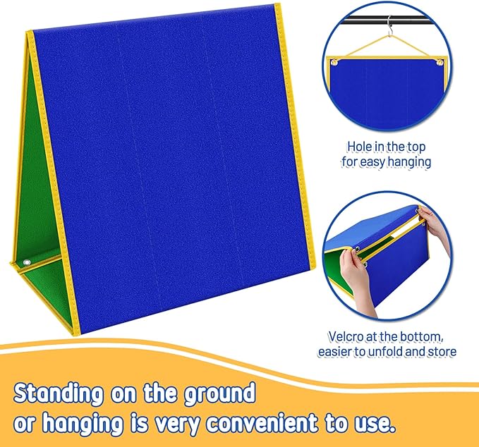 Foldable Felt Board - Double-Sided Flannel Story Board for Preschool Learning, Interactive Storytelling & Play | 13" x 12" Portable Felt Play Board for Home & Classroom Use