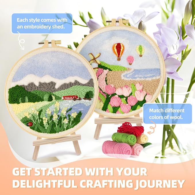 Punch Needle Kits Adults Beginner, Embroidery kit - Image 9