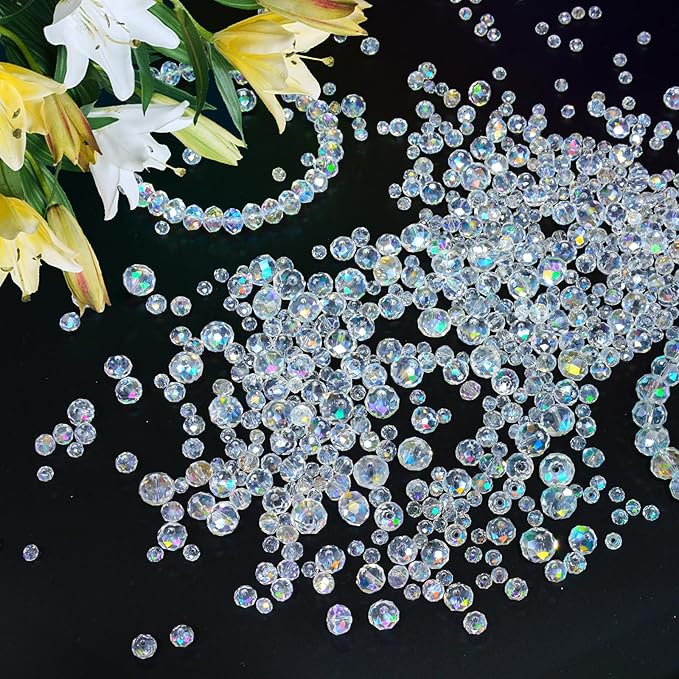 500 Pcs 6mm Round Crystal Glass Beads - Image 5