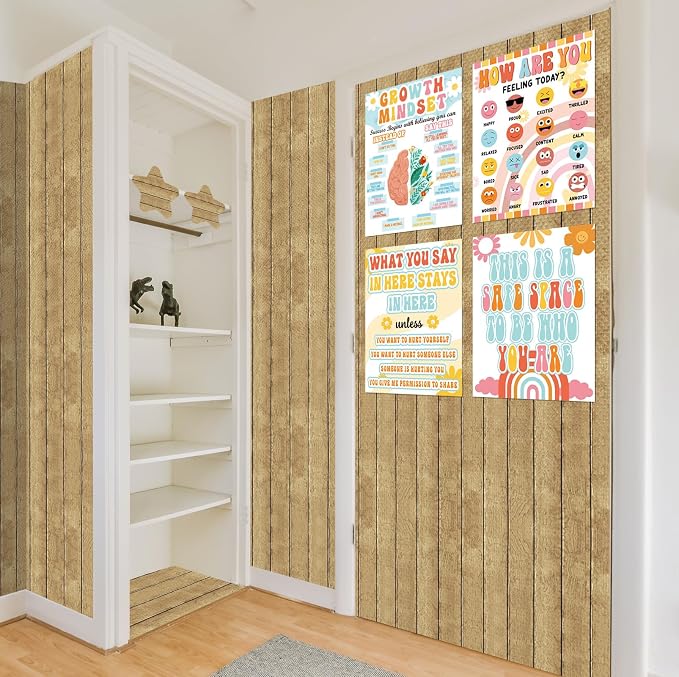 Inkspire Rustic Wood Bulletin Board Paper Roll, 14.8FTx47IN Large Reusable - Image 7