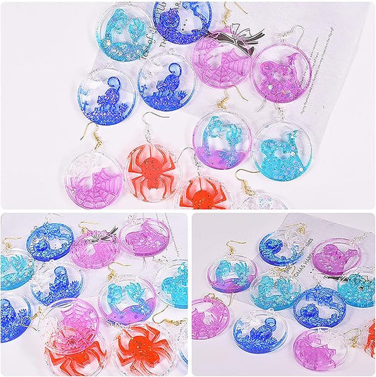 ABC Keychain Resin Mold - Clay Mold Set for Pendant Making, Jewelry Casting, Candle Making, 3D Crafting