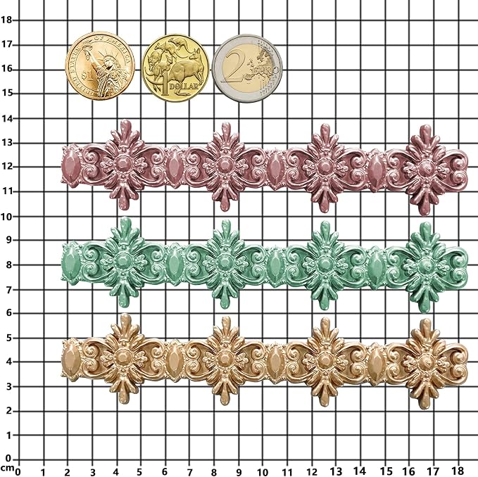 Border Mold for Polyclay Air Dry Clay Plaster - Image 5