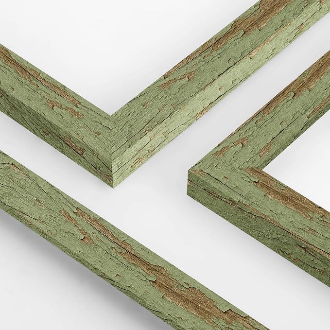 puthiac 8x10 Rustic Farmhouse Picture Frame, Weathered Green, 1 Pack | - Image 8