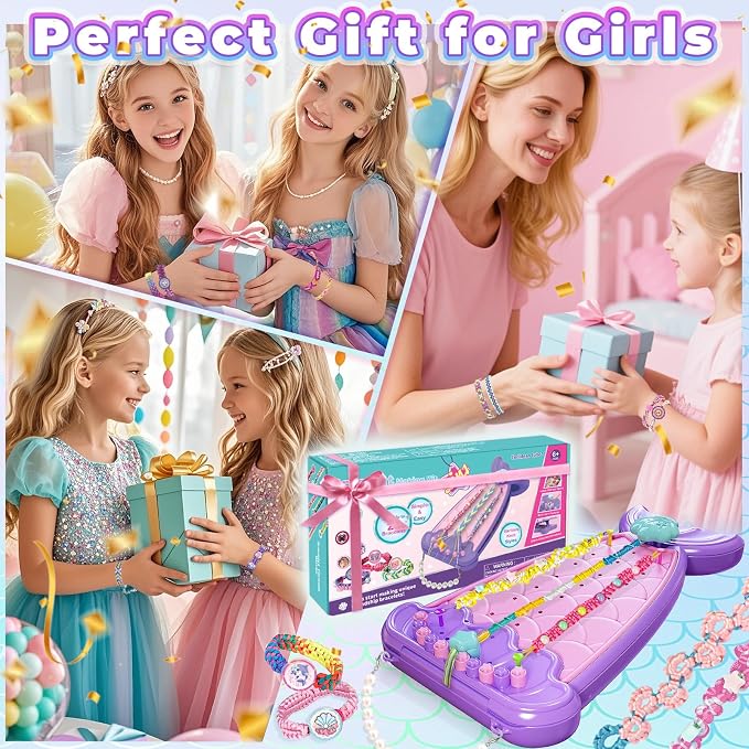 Euclidean Cube 2-in-1 Friendship Bracelet Making Kit, Arts and Crafts - Image 9