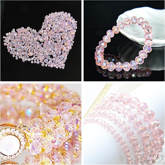 1200Pcs 4mm Crystal Glass Beads - Image 5