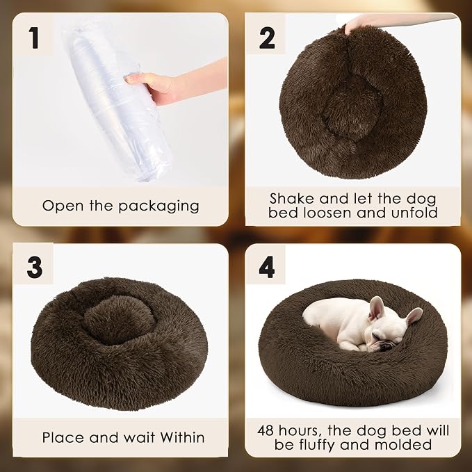 Extra Large Dog Beds, 36 Inch Human Dog Anxiety Relief Comfort Bed, - Image 6