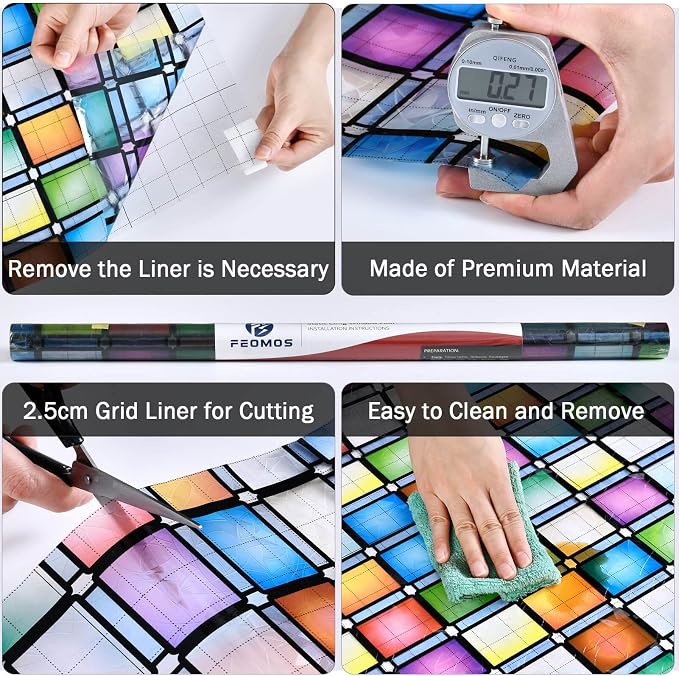Stained Glass Window Film, Rainbow Window Tint, Window Privacy Films, - Image 7