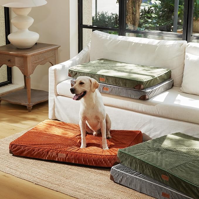 FUKUMARU Dog Bed, Thickened Corduroy Orthopedic Dog Beds - Image 8