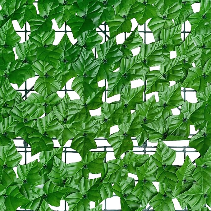 Artificial Ivy Privacy Fence Wall Screen: 72 X144 in UV-Anti Faux Greenery - Image 7