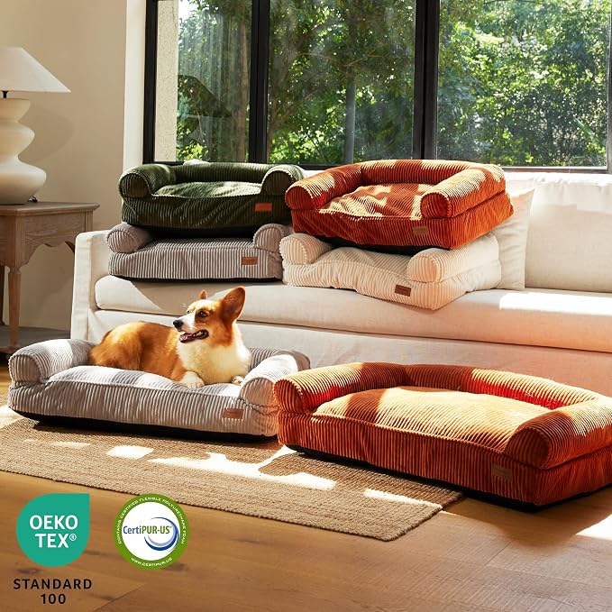 FUKUMARU Cute Dog Bed, Thickened Orthopedic Dogs Couch, 36in Egg Crate Foam Pet - Image 7
