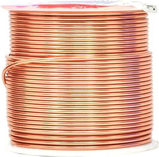 Mandala Crafts 16 Gauge Anodized Aluminum Craft Wire for Jewelry Making – 390 FT Colored Flexible Silver Copper True Blue Black Red Kelly Green Wire - Bendable for Bonsai Armature Crafting Sculpting