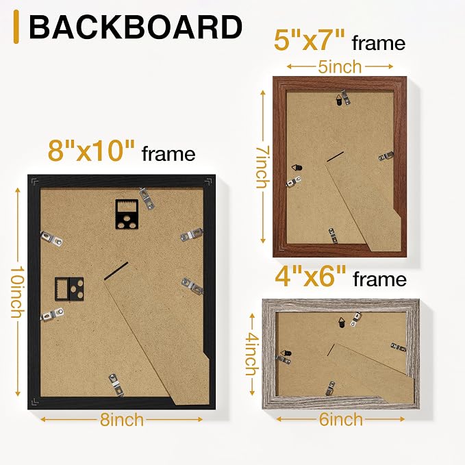 Vittanly 15 Pack Picture Frames Collage Wall Decor - Image 8