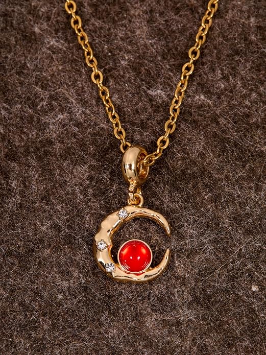 Gold-Tone Moon Charms with Rhinestones - Image 7