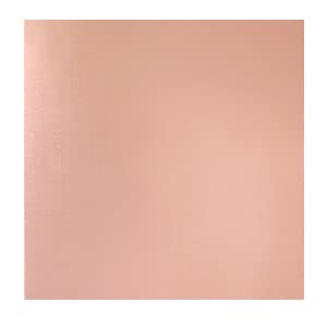 1 Pieces 99.9% Pure Copper Sheet, 8" x 8", 24 Gauge(0.5mm) Thickness, Film Attached Copper Plate, Great for JewelrPure Copper Sheety, Crafts, modelers