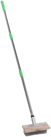 Floor Scrub Brush, Adjustable 80-120cm Handle Deck Scrub Brush, Moss Remover - Image 3