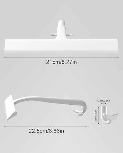 Shower Squeegee for Glass Doors, 8In Silicone Squeegee for Shower - Image 6