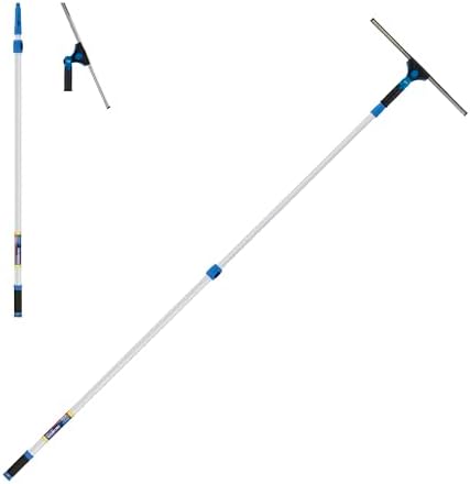 Unger Professional Connect and Clean 18” Grip Swivel Window, Glass Squeegee by Unger