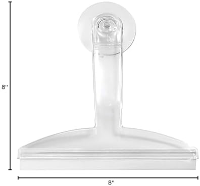 8" Clear Plastic Suction Squeegee Shower Window Cleaner - Image 7