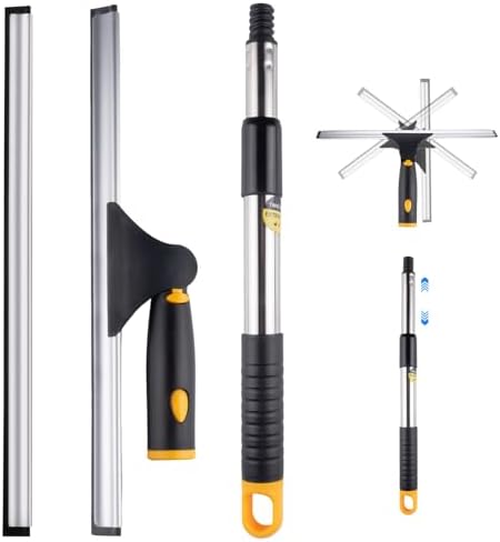 14" Window Cleaning Tool, All-Purpose Extendable Window Squeegee by ITTAHO