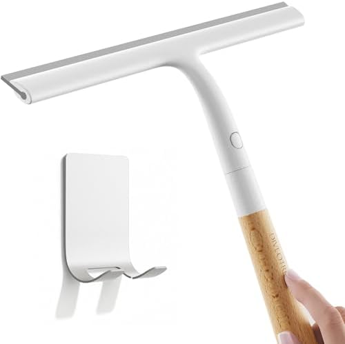 Shower Squeegee for Glass Doors, Streak-Free Silicone Window Cleaner by Unknown