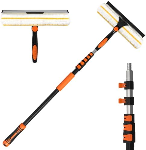 2-in-1 Window Squeegee, 18FT Window Cleaner Tool by Unknown