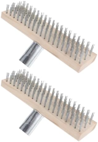 2pcs Stainless Steel Wire Floor Brush Head by VILLCASE