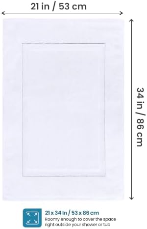 Utopia Towels Cotton Bath Mat, 21x34 in, 2 Pack - Image 3