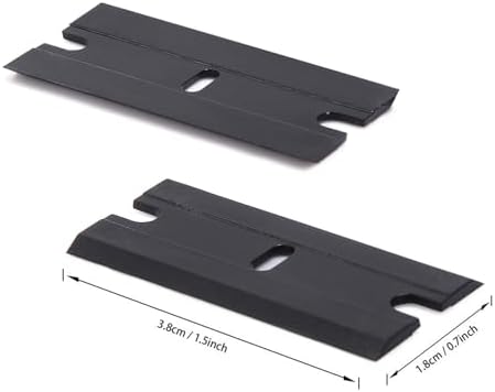 FOSHIO Plastic Razor Blades 200PCS Double Edged 1.5 Inch Suit - Image 3