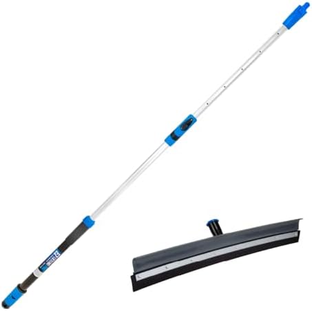 Unger Professional Lock-On 22 in. Curved AquaDozer Rubber Floor Squeegee by Unger