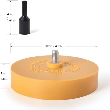 FOSHIO Eraser Wheel for Drill, Decal Remover Wheel - Image 2