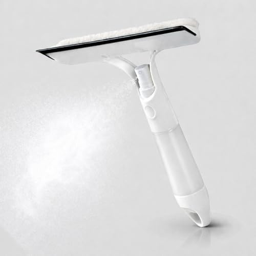 3-in-1 Window Squeegee with Spray Bottle, Handheld Glass Cleaning Tool with by Unknown