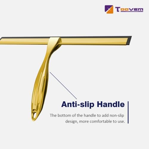 TOOVEM 12 Inch Shower Squeegee for Glass Doors - Image 4