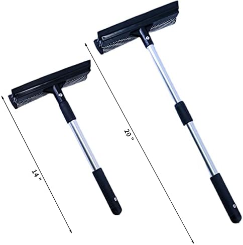 POLYTE Squeegee for Car Windshields and Windows, Extendable Handle 14-20 in - Image 2