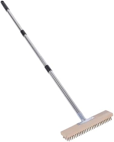 Deck Brush with Long Handle, Wire Deck Scrub Brush, High Efficiency Stainless by Unknown